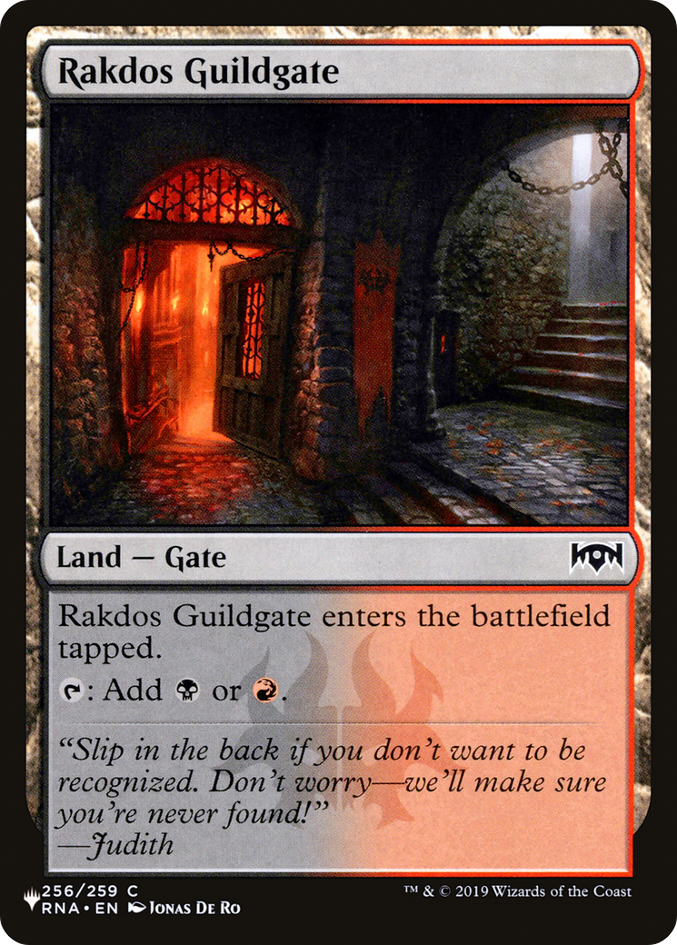 Rakdos Guildgate (256) [The List] | Deep Dive Games St. Marys