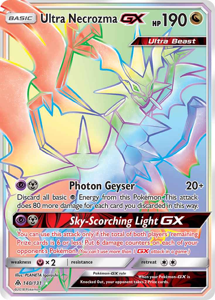 Ultra Necrozma GX (140/131) [Sun & Moon: Forbidden Light] | Deep Dive Games St. Marys