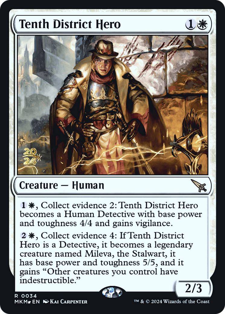 Tenth District Hero [Murders at Karlov Manor Prerelease Promos] | Deep Dive Games St. Marys