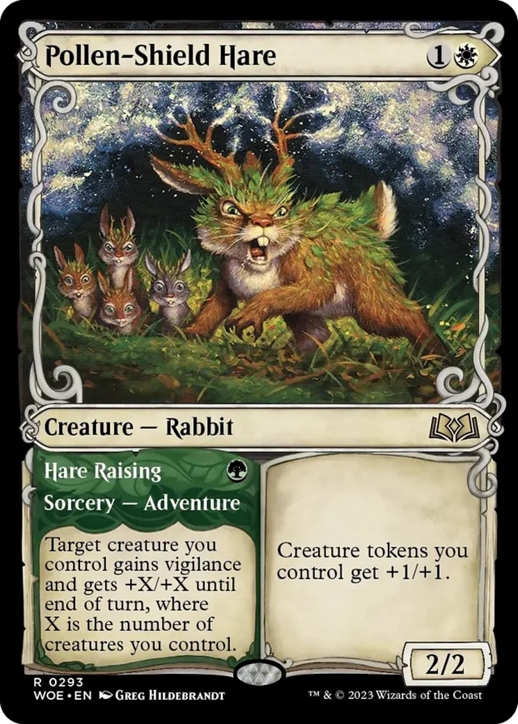 Pollen-Shield Hare // Hare Raising (Showcase) [Wilds of Eldraine] | Deep Dive Games St. Marys