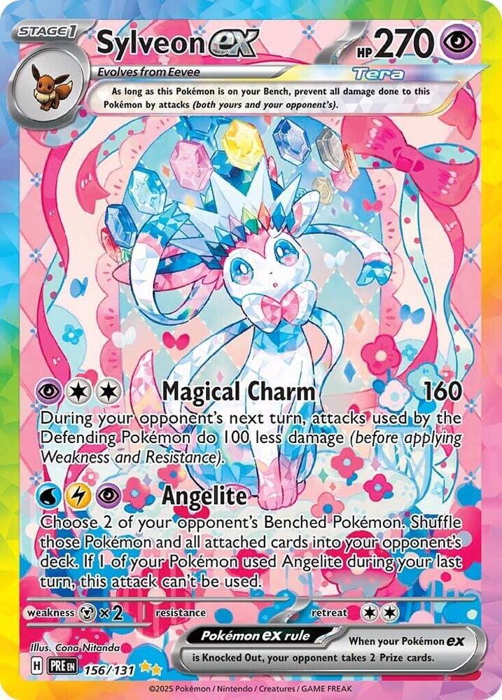 Sylveon ex (156/131) [Scarlet & Violet: Prismatic Evolutions] | Deep Dive Games St. Marys