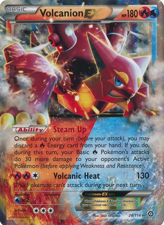 Volcanion EX (26/114) (Jumbo Card) [XY: Steam Siege] | Deep Dive Games St. Marys