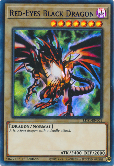 Red-Eyes Black Dragon (Blue) [LDS1-EN001] Ultra Rare | Deep Dive Games St. Marys