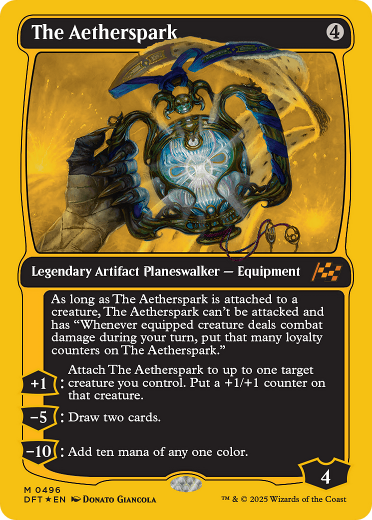 The Aetherspark (First-Place Foil) [Aetherdrift] | Deep Dive Games St. Marys