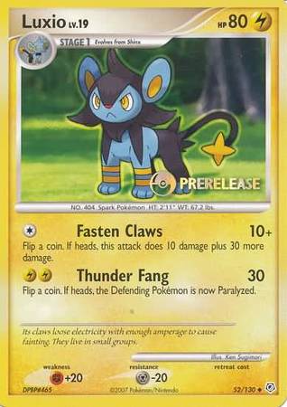 Luxio (52/130) (Prerelease Promo) [Nintendo: Black Star Promos] | Deep Dive Games St. Marys