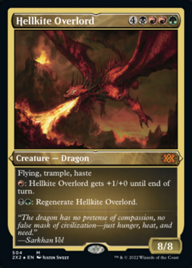 Hellkite Overlord (Foil Etched) [Double Masters 2022] | Deep Dive Games St. Marys