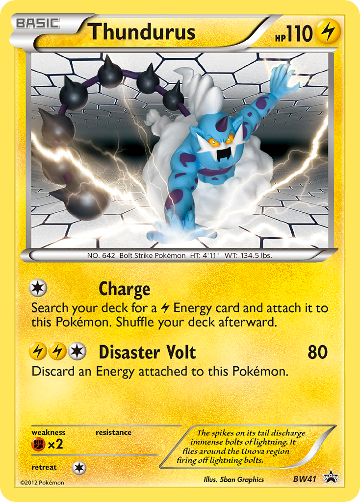 Thundurus (BW41) [Black & White: Black Star Promos] | Deep Dive Games St. Marys