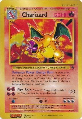 Charizard (4/102) (CoroCoro Promo) (Jumbo Card) [Base Set Unlimited] | Deep Dive Games St. Marys