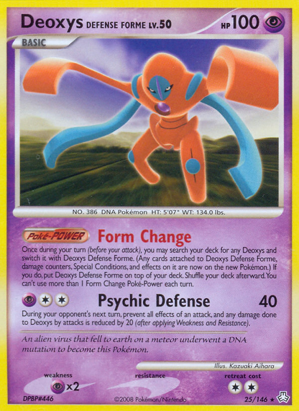 Deoxys Defense Forme (25/146) [Diamond & Pearl: Legends Awakened] | Deep Dive Games St. Marys