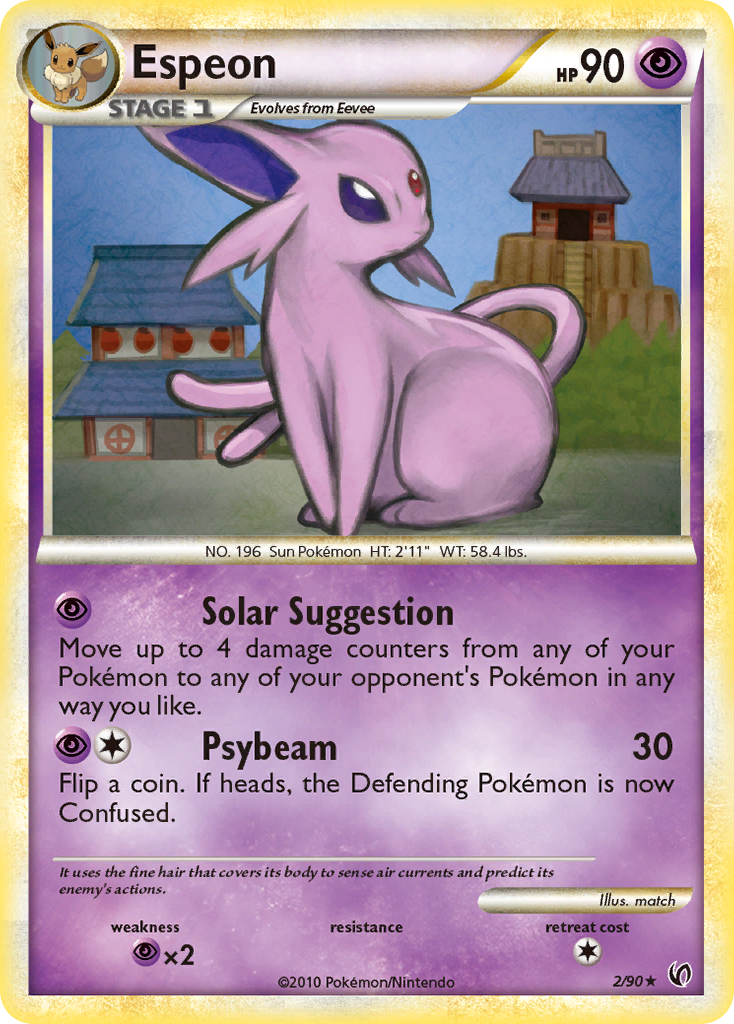 Espeon (2/90) [HeartGold & SoulSilver: Undaunted] | Deep Dive Games St. Marys