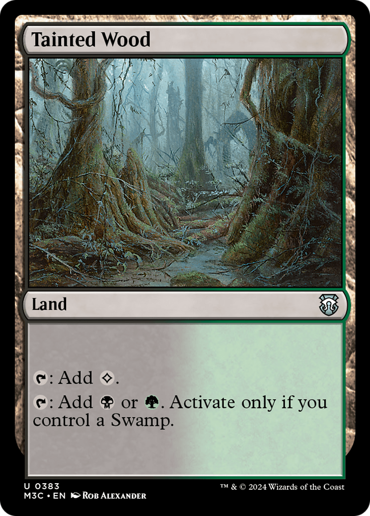 Tainted Wood (Ripple Foil) [Modern Horizons 3 Commander] | Deep Dive Games St. Marys