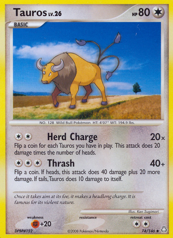 Tauros (74/146) [Diamond & Pearl: Legends Awakened] | Deep Dive Games St. Marys