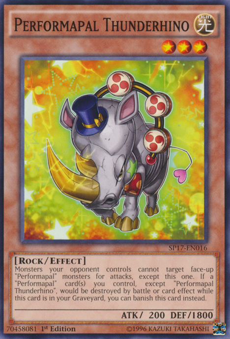 Performapal Thunderhino [SP17-EN016] Common | Deep Dive Games St. Marys