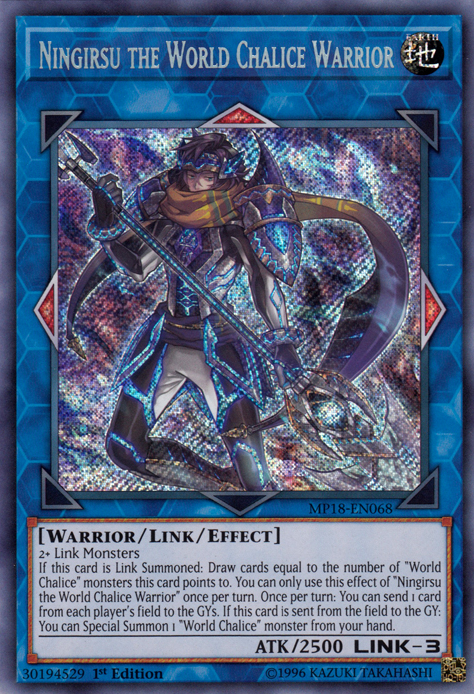 Ningirsu the World Chalice Warrior [MP18-EN068] Secret Rare | Deep Dive Games St. Marys