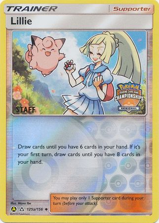 Lillie (125a/156) (Regional Promo Staff) [Sun & Moon: Ultra Prism] | Deep Dive Games St. Marys