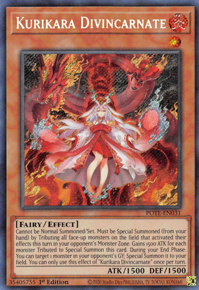 Kurikara Divincarnate [POTE-EN031] Secret Rare | Deep Dive Games St. Marys