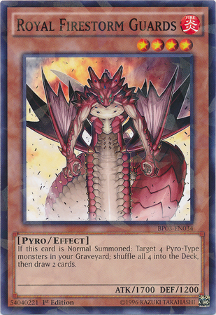 Royal Firestorm Guards [BP03-EN034] Shatterfoil Rare | Deep Dive Games St. Marys