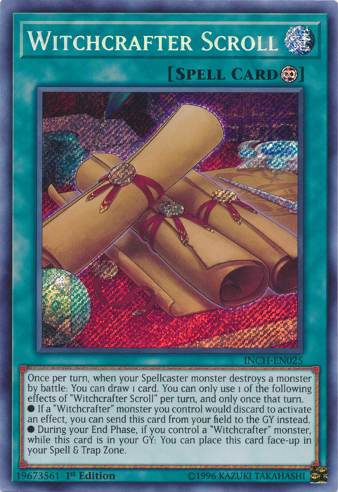 Witchcrafter Scroll [INCH-EN025] Secret Rare | Deep Dive Games St. Marys