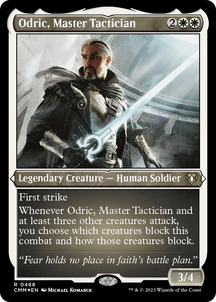 Odric, Master Tactician (Foil Etched) [Commander Masters] | Deep Dive Games St. Marys