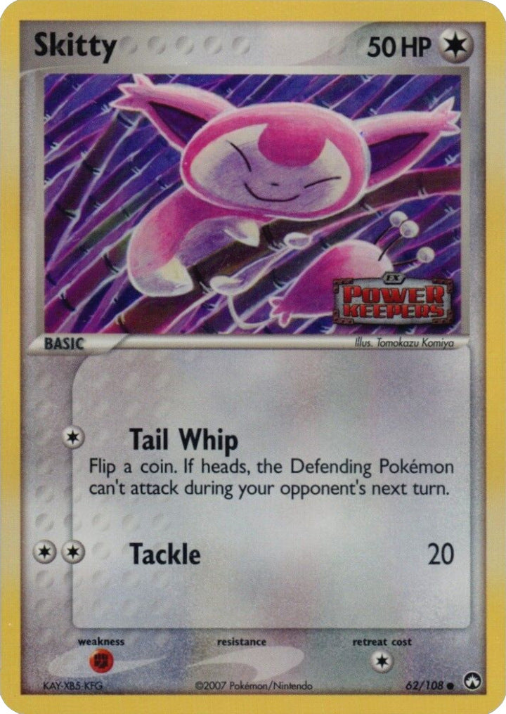 Skitty (62/108) (Stamped) [EX: Power Keepers] | Deep Dive Games St. Marys