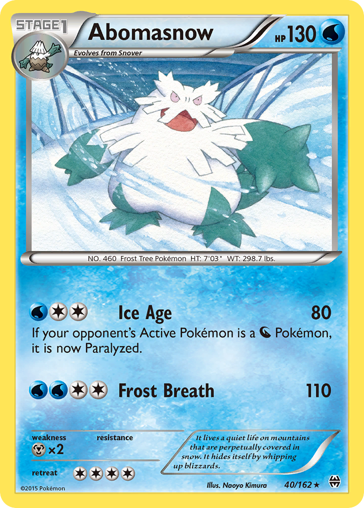 Abomasnow (40/162) [XY: BREAKthrough] | Deep Dive Games St. Marys