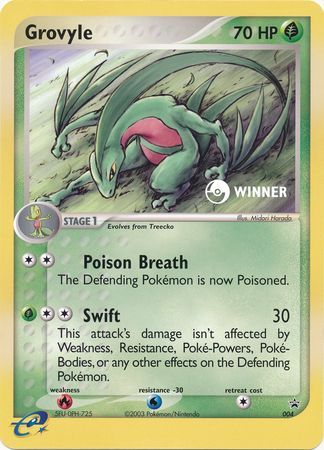 Grovyle (004) (Jumbo Card) [Nintendo: Black Star Promos] | Deep Dive Games St. Marys