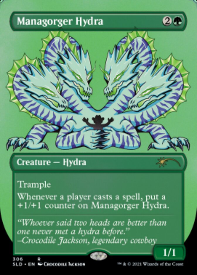 Managorger Hydra (Borderless) (Foil Etched) [Secret Lair Drop Series] | Deep Dive Games St. Marys