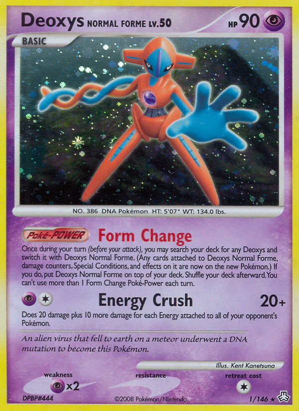 Deoxys Normal Forme (1/146) [Diamond & Pearl: Legends Awakened] | Deep Dive Games St. Marys