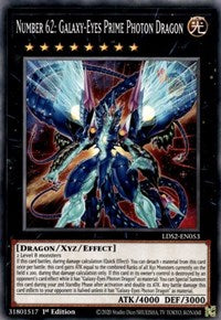 Number 62: Galaxy-Eyes Prime Photon Dragon [LDS2-EN053] Common | Deep Dive Games St. Marys