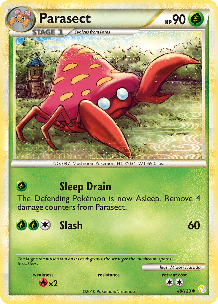 Parasect (48/123) [HeartGold & SoulSilver: Base Set] | Deep Dive Games St. Marys