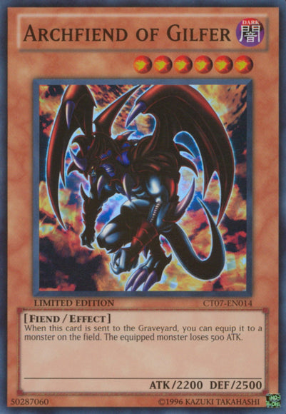 Archfiend of Gilfer [CT07-EN014] Super Rare | Deep Dive Games St. Marys