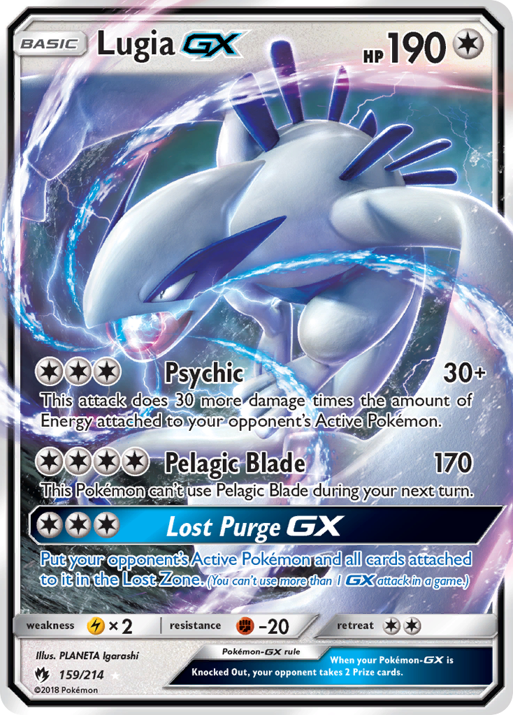 Lugia GX (159/214) [Sun & Moon: Lost Thunder] | Deep Dive Games St. Marys