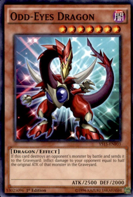 Odd-Eyes Dragon [YS15-ENF03] Shatterfoil Rare | Deep Dive Games St. Marys