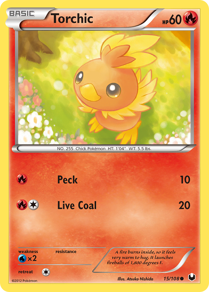 Torchic (15/108) [Black & White: Dark Explorers] | Deep Dive Games St. Marys