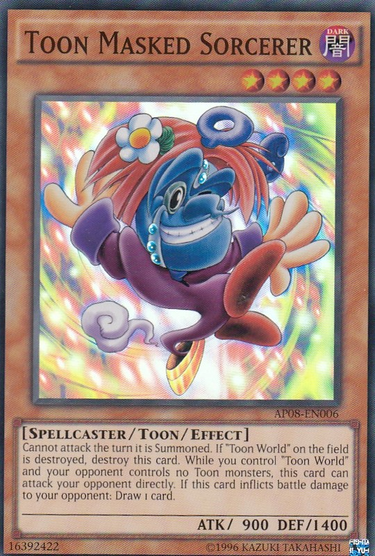 Toon Masked Sorcerer [AP08-EN006] Super Rare | Deep Dive Games St. Marys