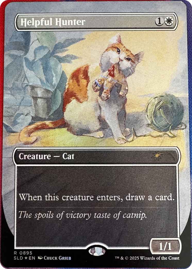 Helpful Hunter (0895) (Rainbow Foil) [Secret Lair Drop Series] | Deep Dive Games St. Marys