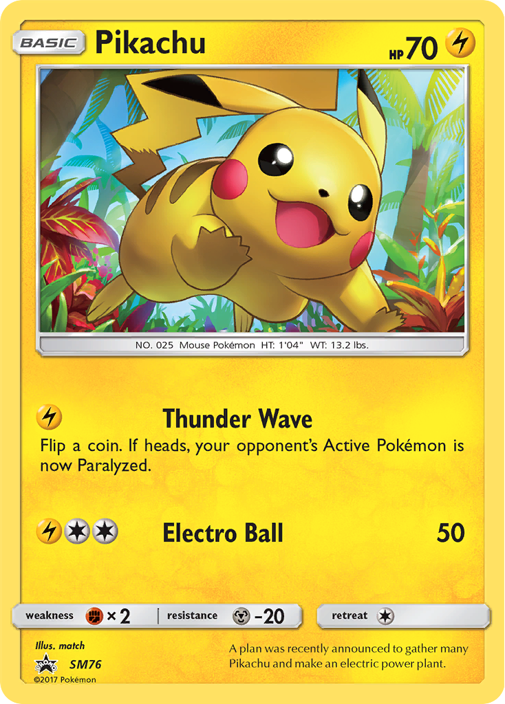 Pikachu (SM76) [Sun & Moon: Black Star Promos] | Deep Dive Games St. Marys