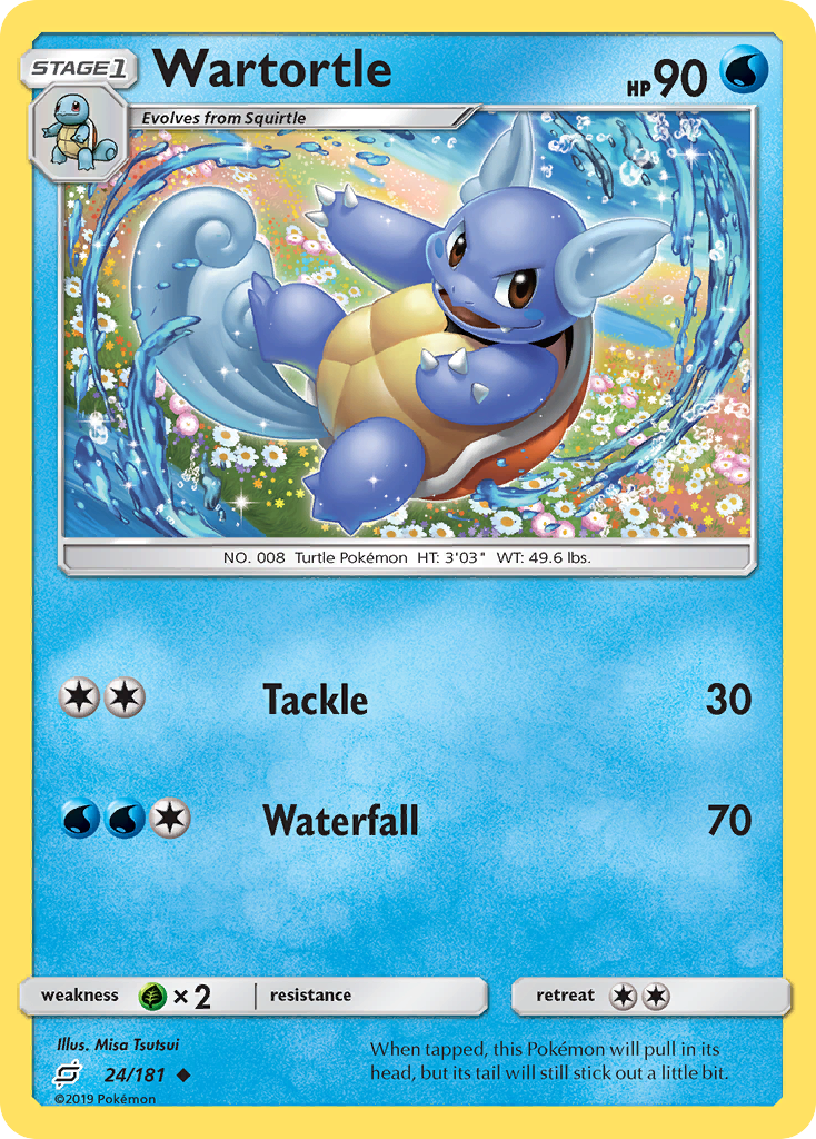 Wartortle (24/181) [Sun & Moon: Team Up] | Deep Dive Games St. Marys