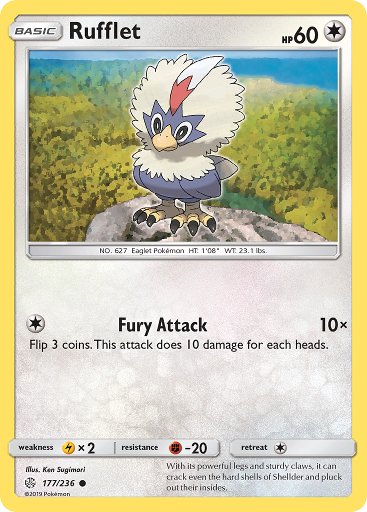 Rufflet (177/236) [Sun & Moon: Cosmic Eclipse] | Deep Dive Games St. Marys