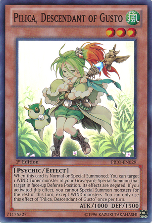 Pilica, Descendant of Gusto [PRIO-EN029] Super Rare | Deep Dive Games St. Marys