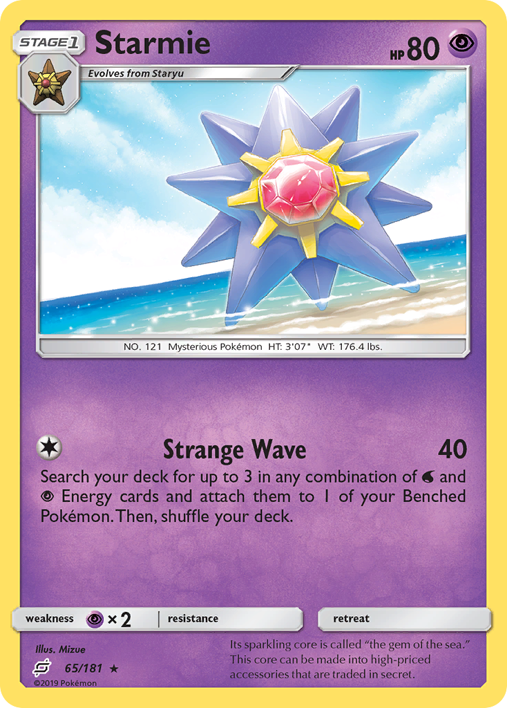 Starmie (65/181) [Sun & Moon: Team Up] | Deep Dive Games St. Marys