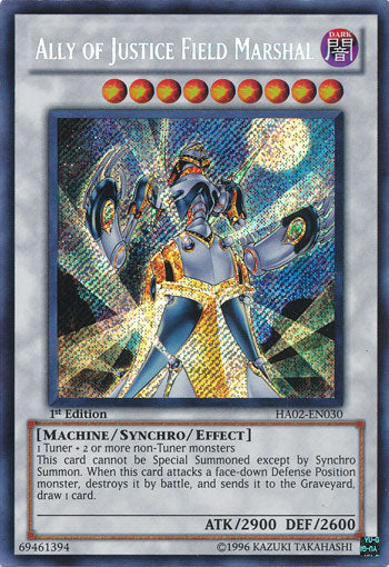 Ally of Justice Field Marshal [HA02-EN030] Secret Rare | Deep Dive Games St. Marys