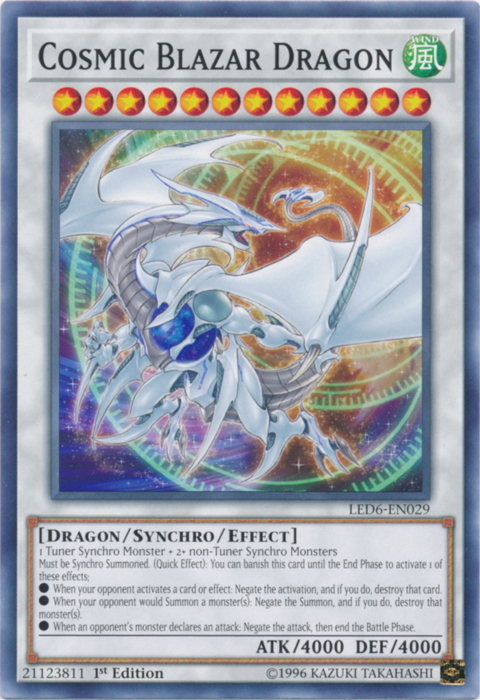 Cosmic Blazar Dragon [LED6-EN029] Common | Deep Dive Games St. Marys