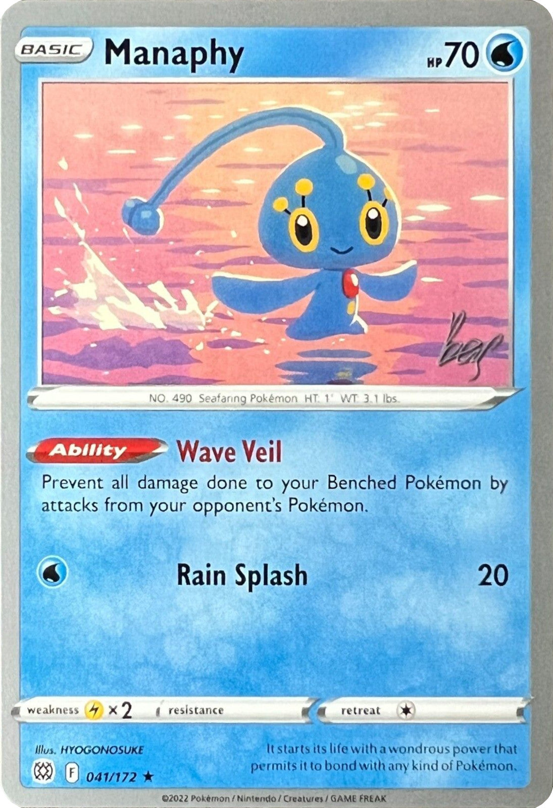 Manaphy (041/172) (Cheryl Again - Sebastian Lashmet) [World Championships 2022] | Deep Dive Games St. Marys