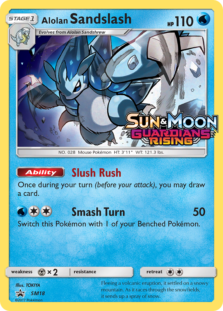 Alolan Sandslash (SM18) (Prerelease Promo) [Sun & Moon: Black Star Promos] | Deep Dive Games St. Marys