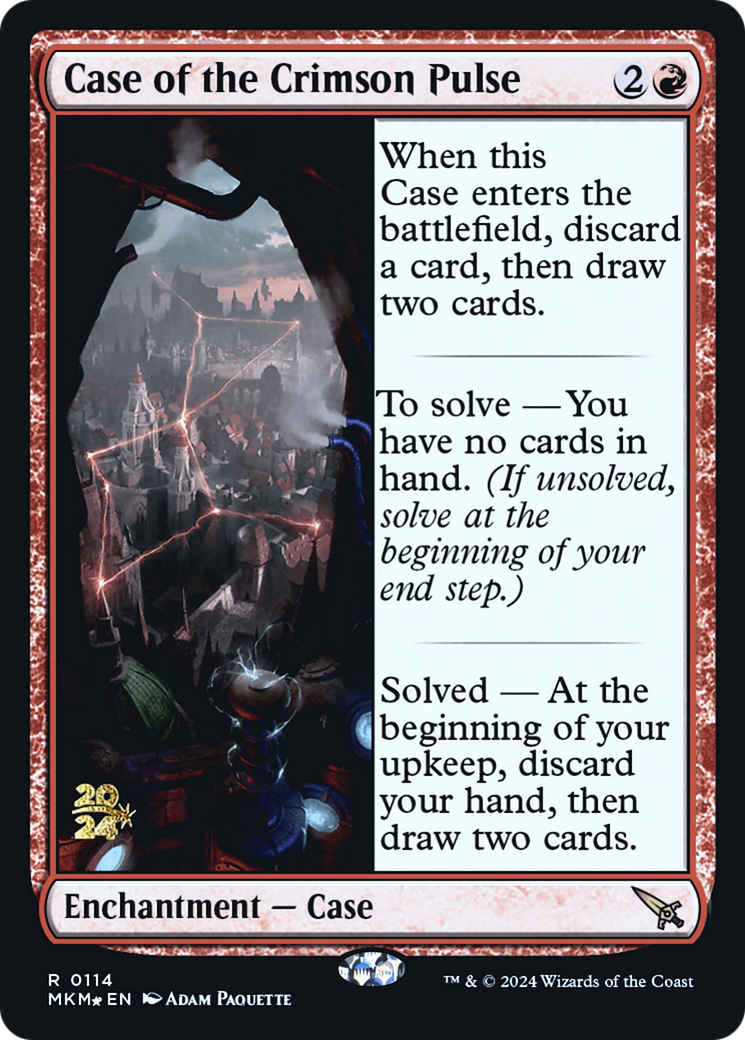 Case of the Crimson Pulse [Murders at Karlov Manor Prerelease Promos] | Deep Dive Games St. Marys