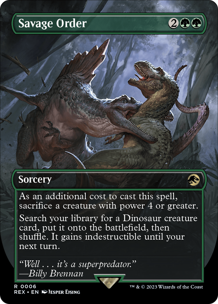 Savage Order (Borderless) [Jurassic World Collection] | Deep Dive Games St. Marys