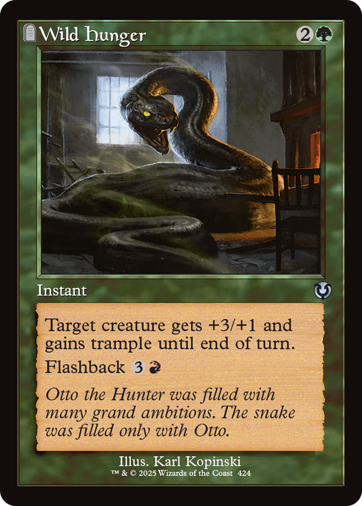 Wild Hunger (Retro Frame) [Innistrad Remastered] | Deep Dive Games St. Marys