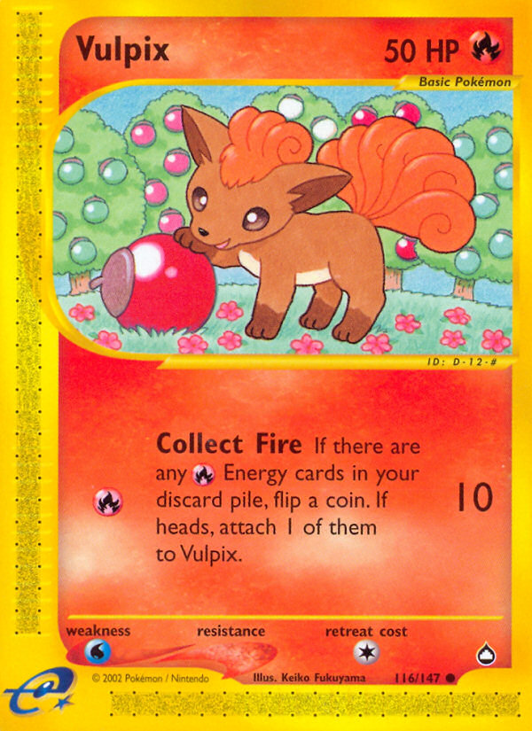 Vulpix (116/147) [Aquapolis] | Deep Dive Games St. Marys