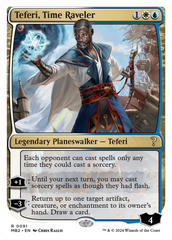 Teferi, Time Raveler (White Border) [Mystery Booster 2] | Deep Dive Games St. Marys